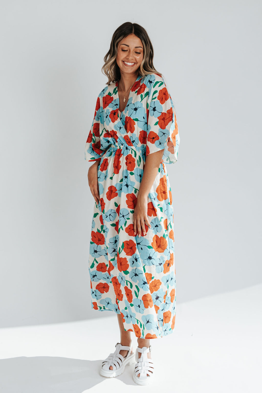 The Parklan Embroidered Wrap Dress in ...